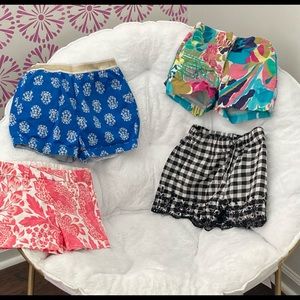 4 pairs girls size 7 shorts